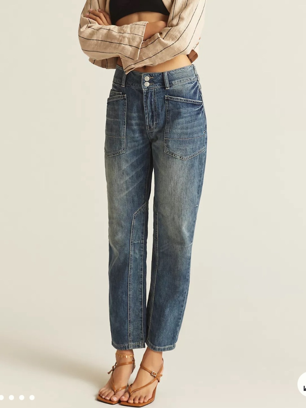Décontractés Pilcro The Wanderer Women's Jeans with Front Patch Pockets Size 29